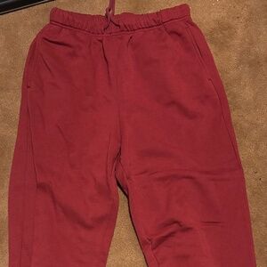 Maroon Old Navy sweatpants